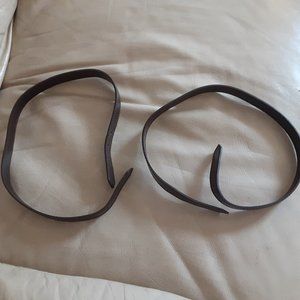 Brown Ebene Genuine Leather Damier Ravello Strap Excellent Slightly Used